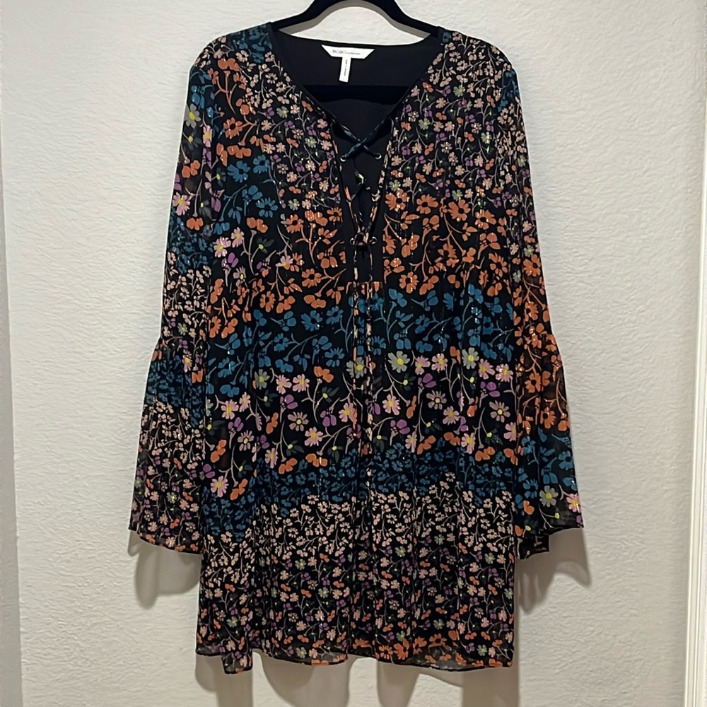 BCBGeneration colorful long sleeve dress